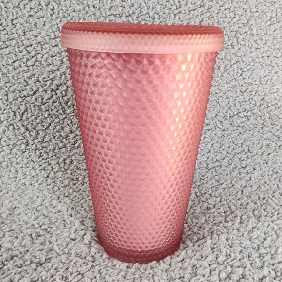 Starbucks 2022 Soft Touch Pink Lemonade Jelly Studded 16oz Tumbler Cold Cup - Picture 3 of 8